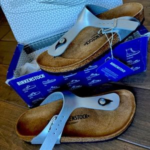 Birkenstock Gizeh BS Silver Size 38